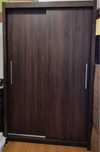 Szafa przesuwna dwudrzwiowa 120 cm, wys. 2 m, kolor wenge