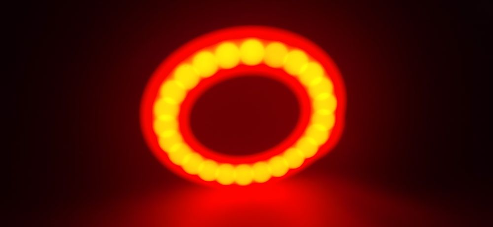 Lampka Rowerowa Tylna Czerwona USB Akumulator Mocna 24LED Oświetlenie