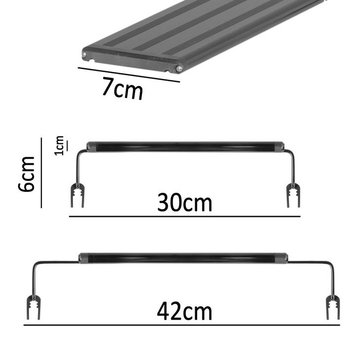 Lampa led z timerem  do terrarium Terrario ReptoRay 10W 45cm