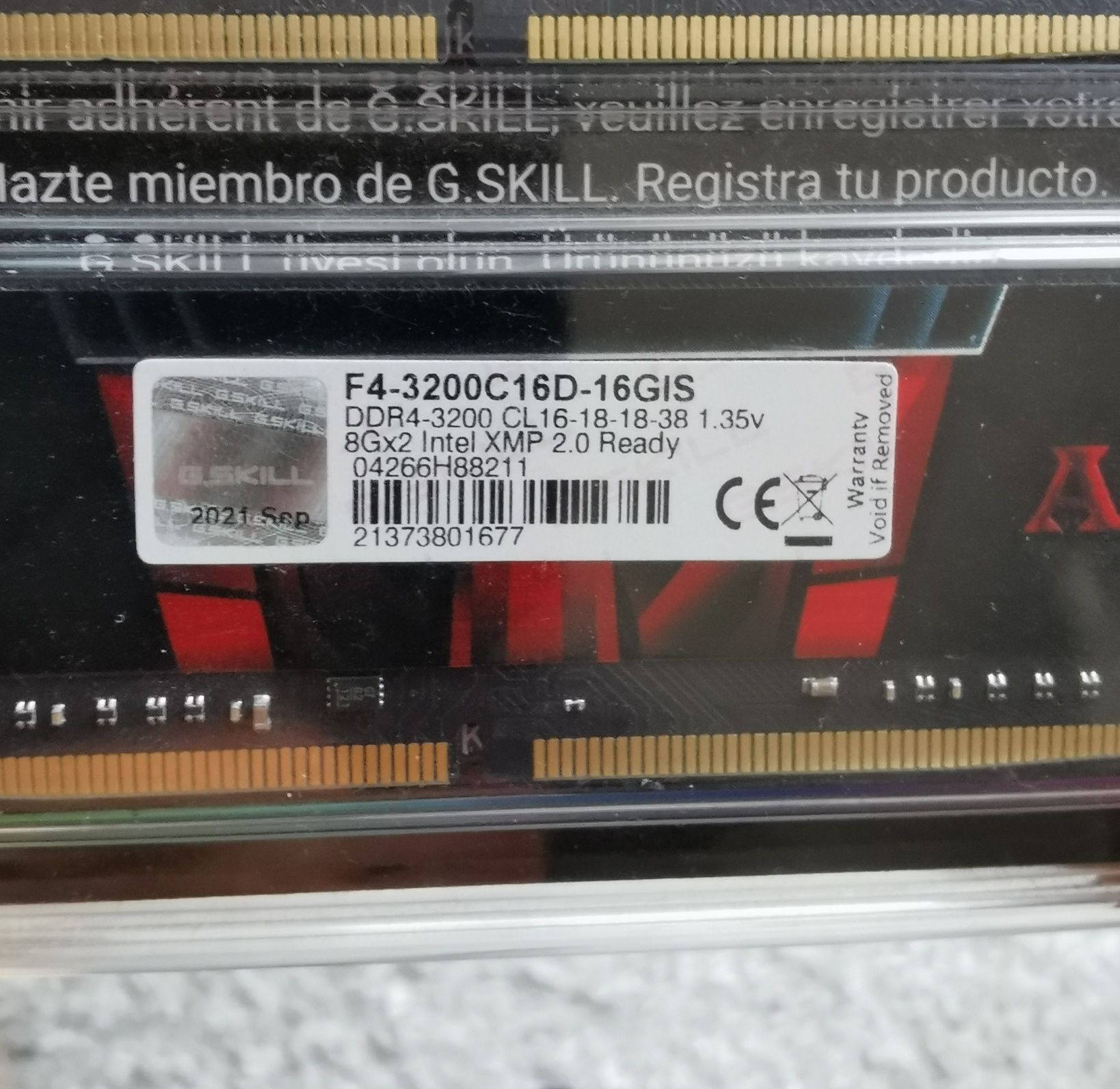 Pamięć RAM G. Skill Aegis, DDR4, 2x8 GB, 3200 MHz, CL16