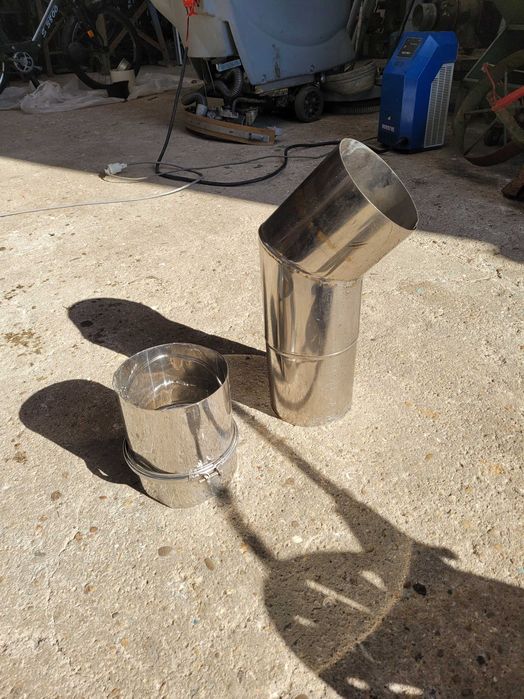 Cheminé inox para fogão de lenha ou outros