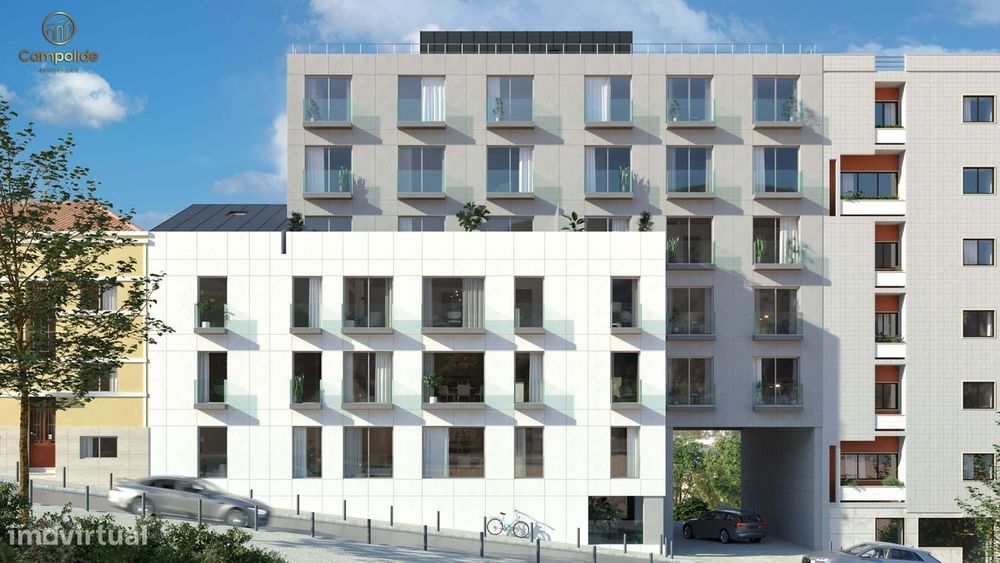 Apartamento T3  com varandas e 2 lugares de estacionamento, Campolide,