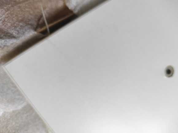 Blat laminowany biały 160 x 80 cm do biurka, stołu, stolika