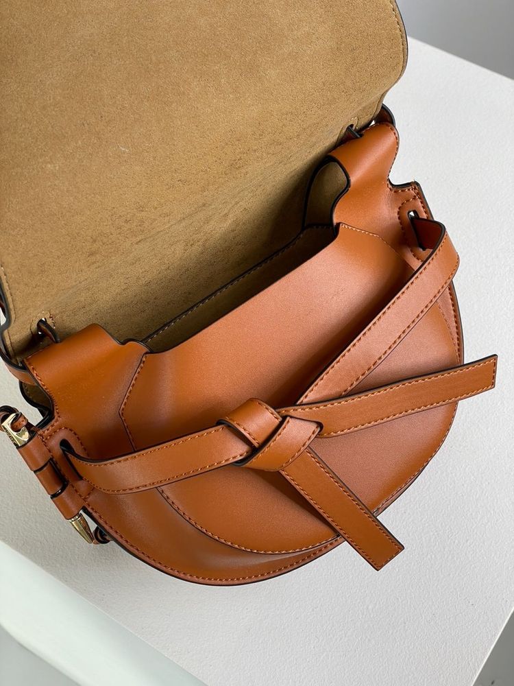 Torebka Loewe Gate Small Leather Brown