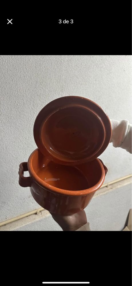 Tachos de barro novos