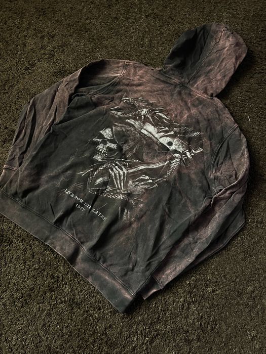 Худі Alchem з принтами / Готична кофта варенка XL gothic style