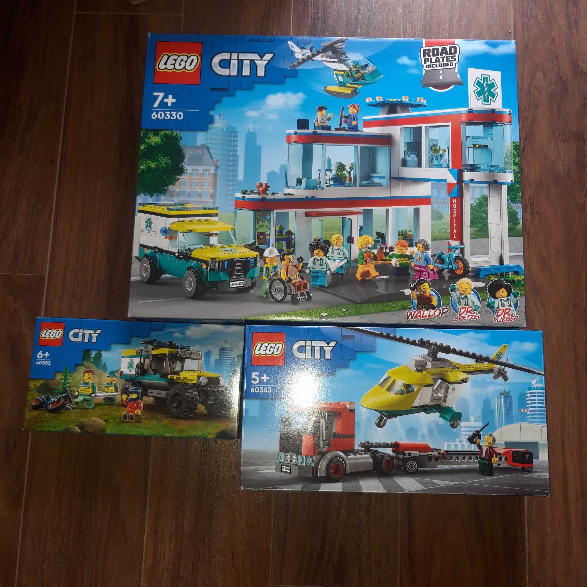 LEGO® 60330 City - Szpital + 40582 City + 60343 City