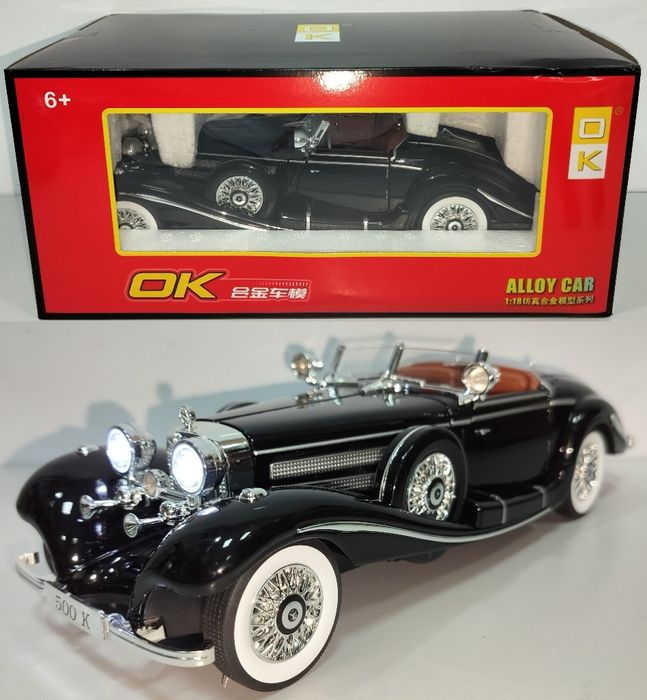 Mercedes-Benz 500K кабриолет модель 1:18 фирма OK Металл звук свет