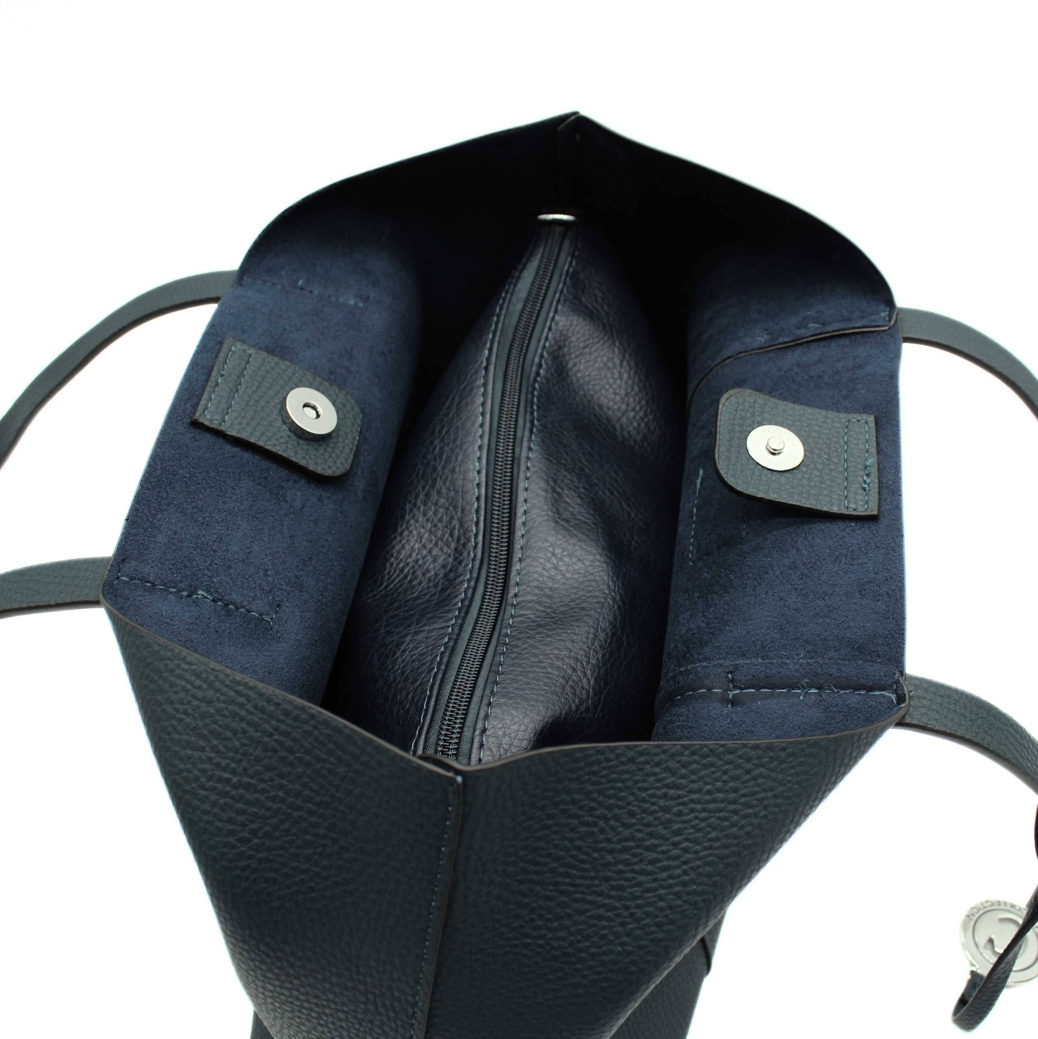 Granatowa torebka damska shopperka Coveri Collection CC5155-2