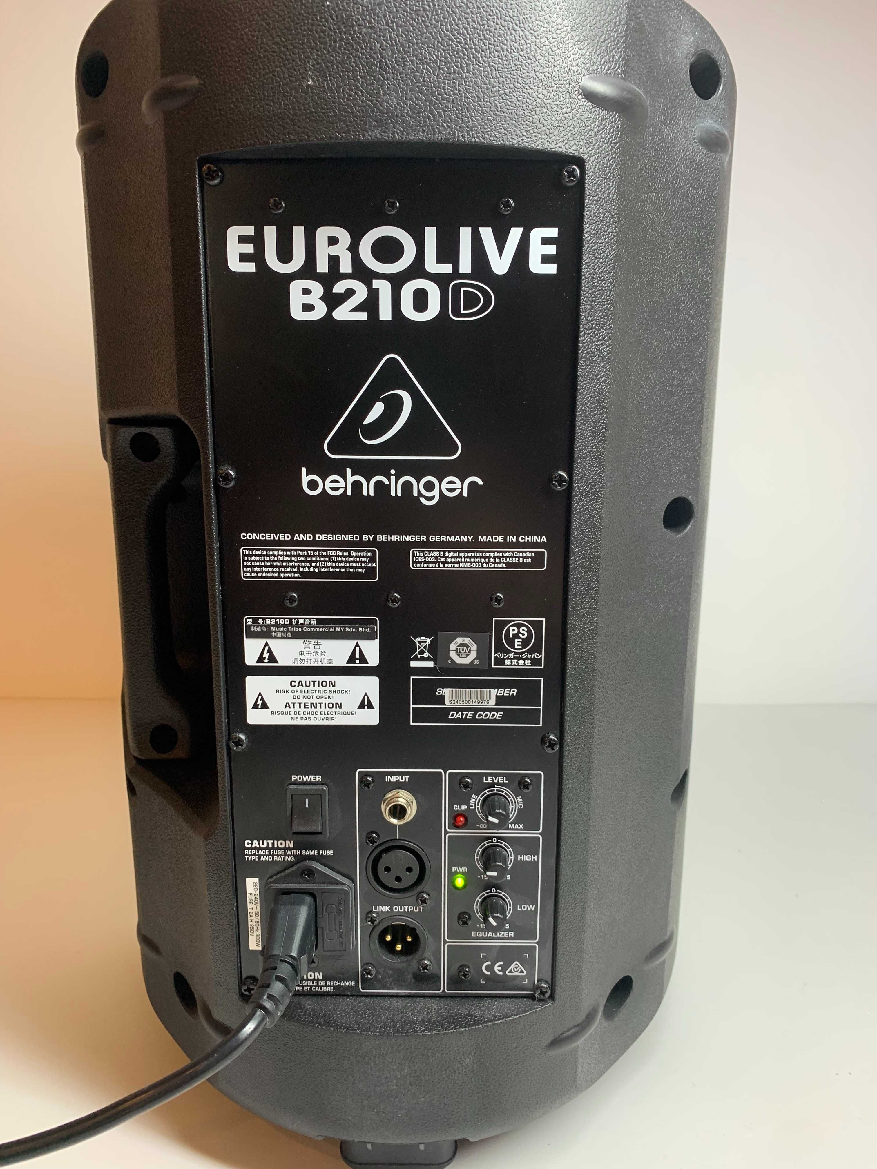 Behringer B210D kolumna aktywna 200W głośnik niskotonowy 10"