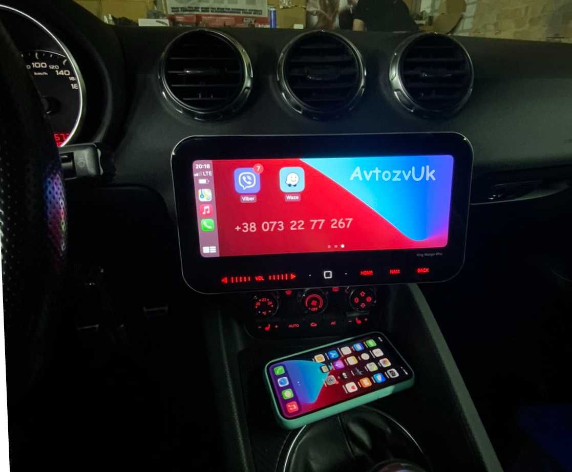 Магнитола Audi A3 TT S3 RS3 А3 Ауди ТТ 2 дин Дисплей CarPlay Android