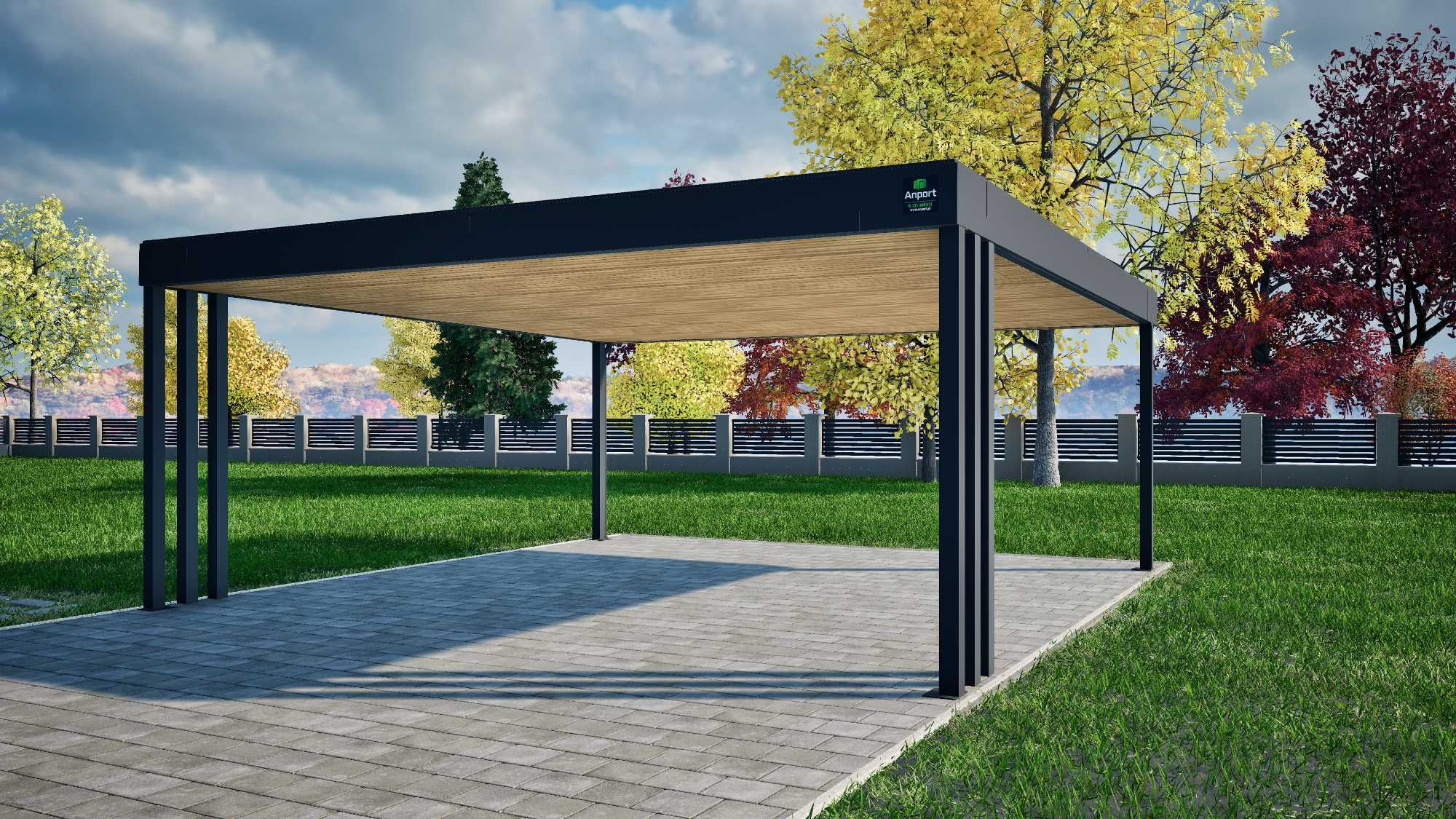 Carport 6x5,5, wiaty garażowe, wiata na samochód, wiata stalowa