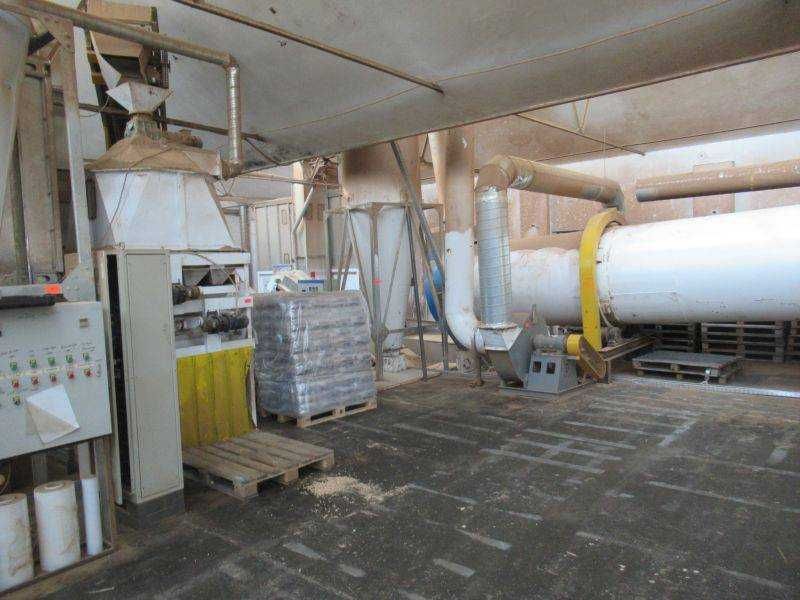 Linia do produkcji pelletu z trocin z suszarnia rok produkcji 2022