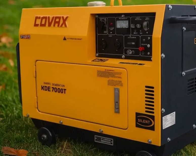 дизельний генератор Covax K7000T 5 кВт у кожусі з мідною обмоткою AVR