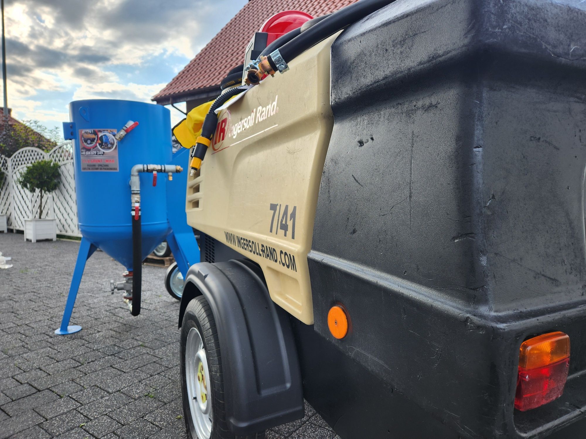 Piaskarka sprężarka kompresor  Ingersollrand dostawa szkolenie w cenie