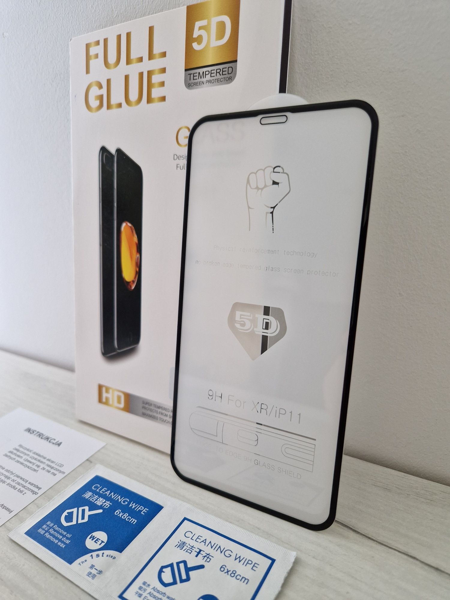 Hartowane szkło Full Glue 5D do IPHONE 11 / XR