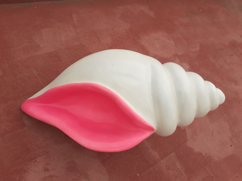 Búzio  XXXL. em Fibra  -Decoração