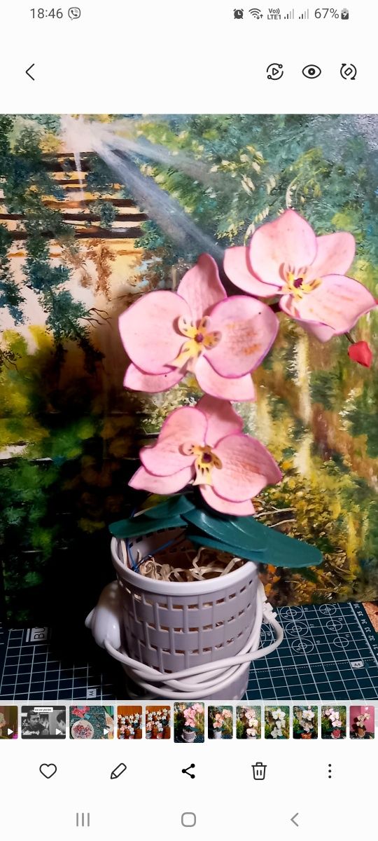 Ночнечо светильник орхидея цветок