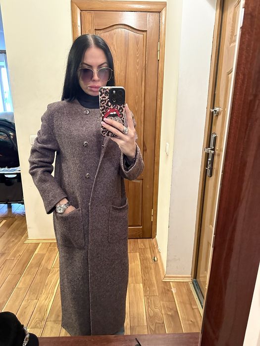 Пальто кардиган жіночий альпака