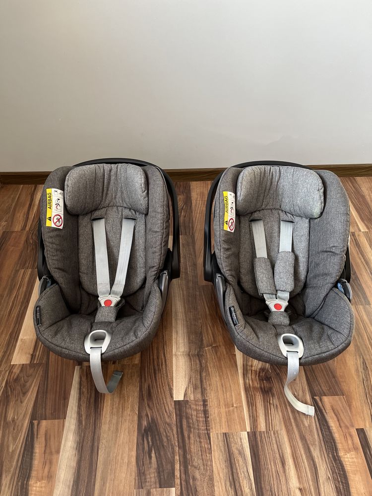 Fotelik - nosidełko Cybex i Cloud szary Platinum 2 szt