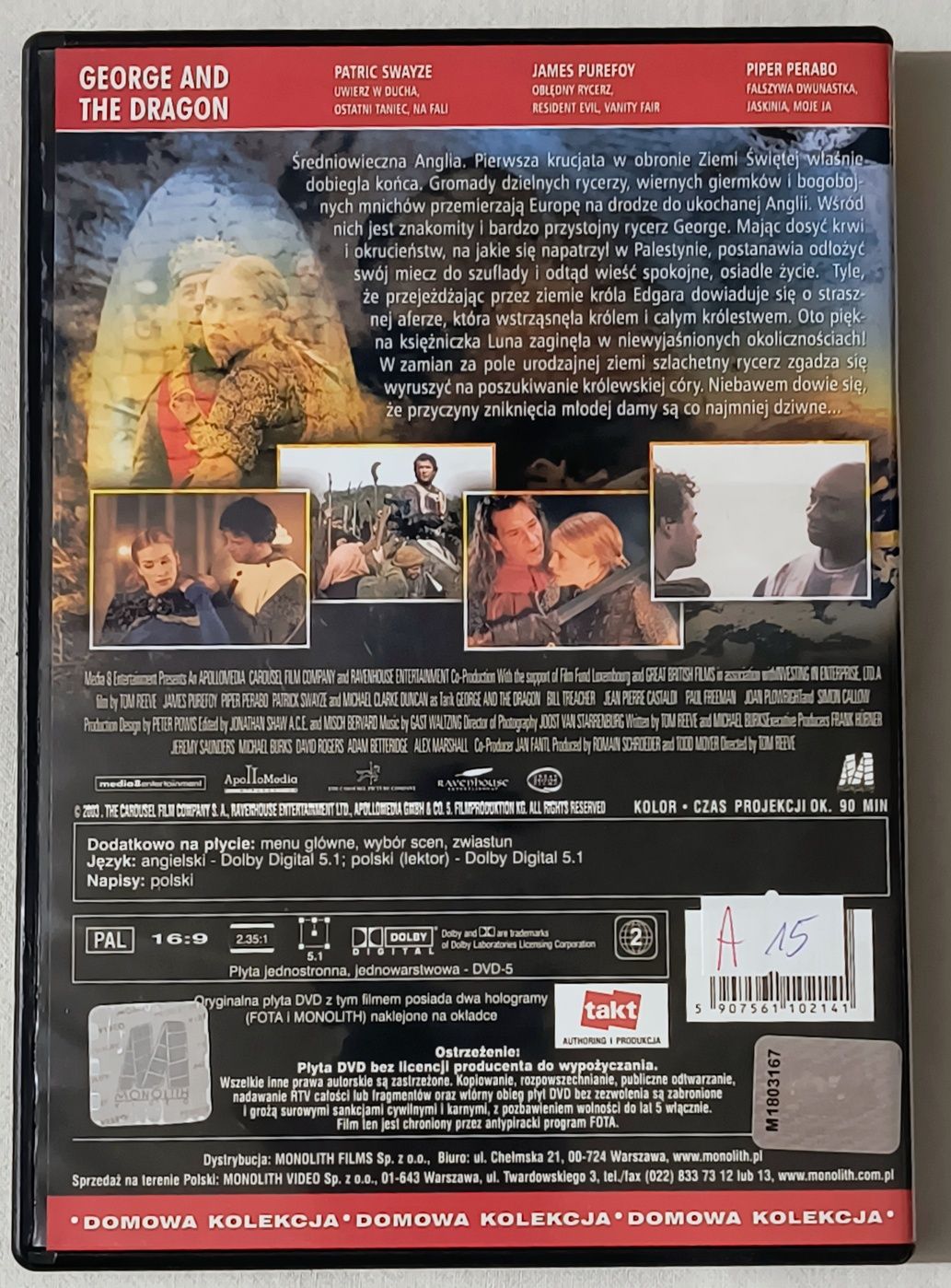Film Smokiem i mieczem płyta DVD