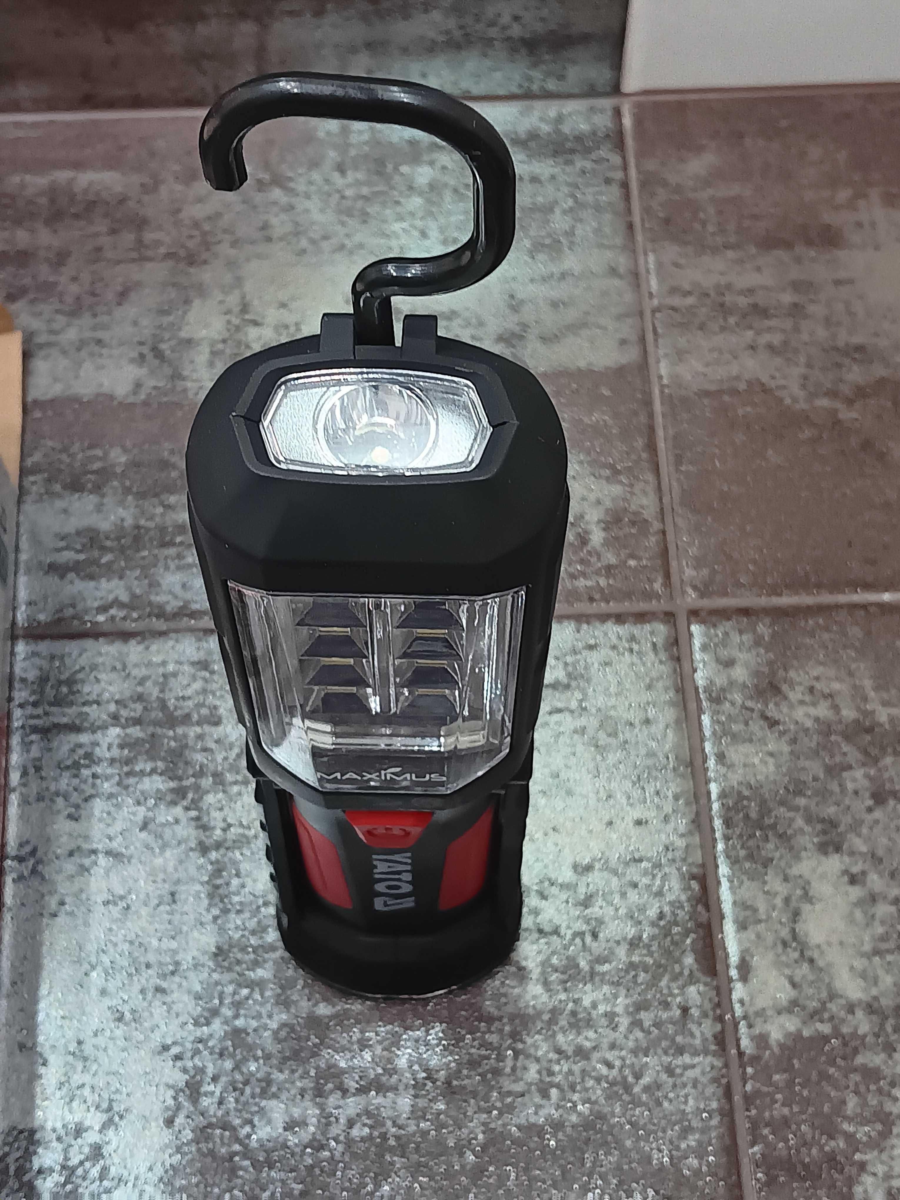 Yato diodowa lampa, latarka warsztatowa wyposażona w 8+1 diod LED
