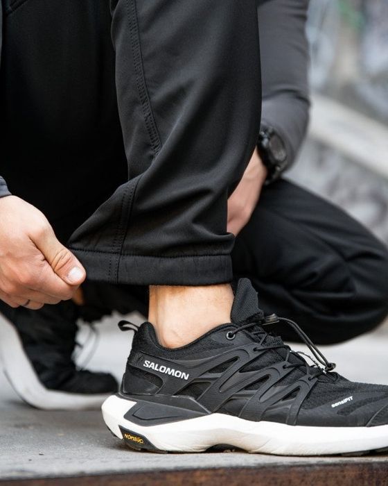 Чоловічі осінь карго штани софтшел lion Чорний