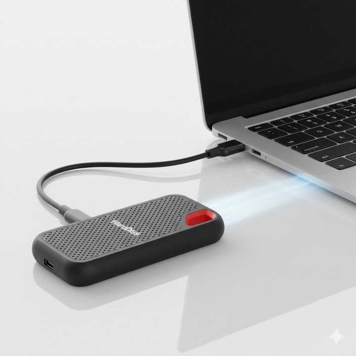 Dysk SSD Przenośny 2TB Do Telefonu iPhone Android Laptopa Mac Szybki