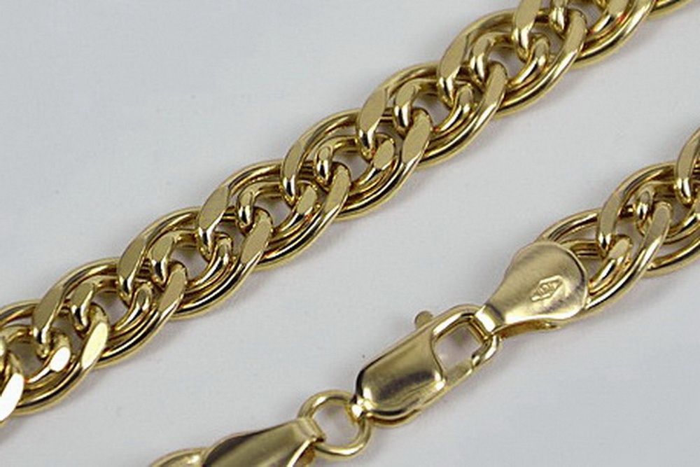 Złoty łańcuszek 14k 585 włoski Monaliza Nona diament cc002 W