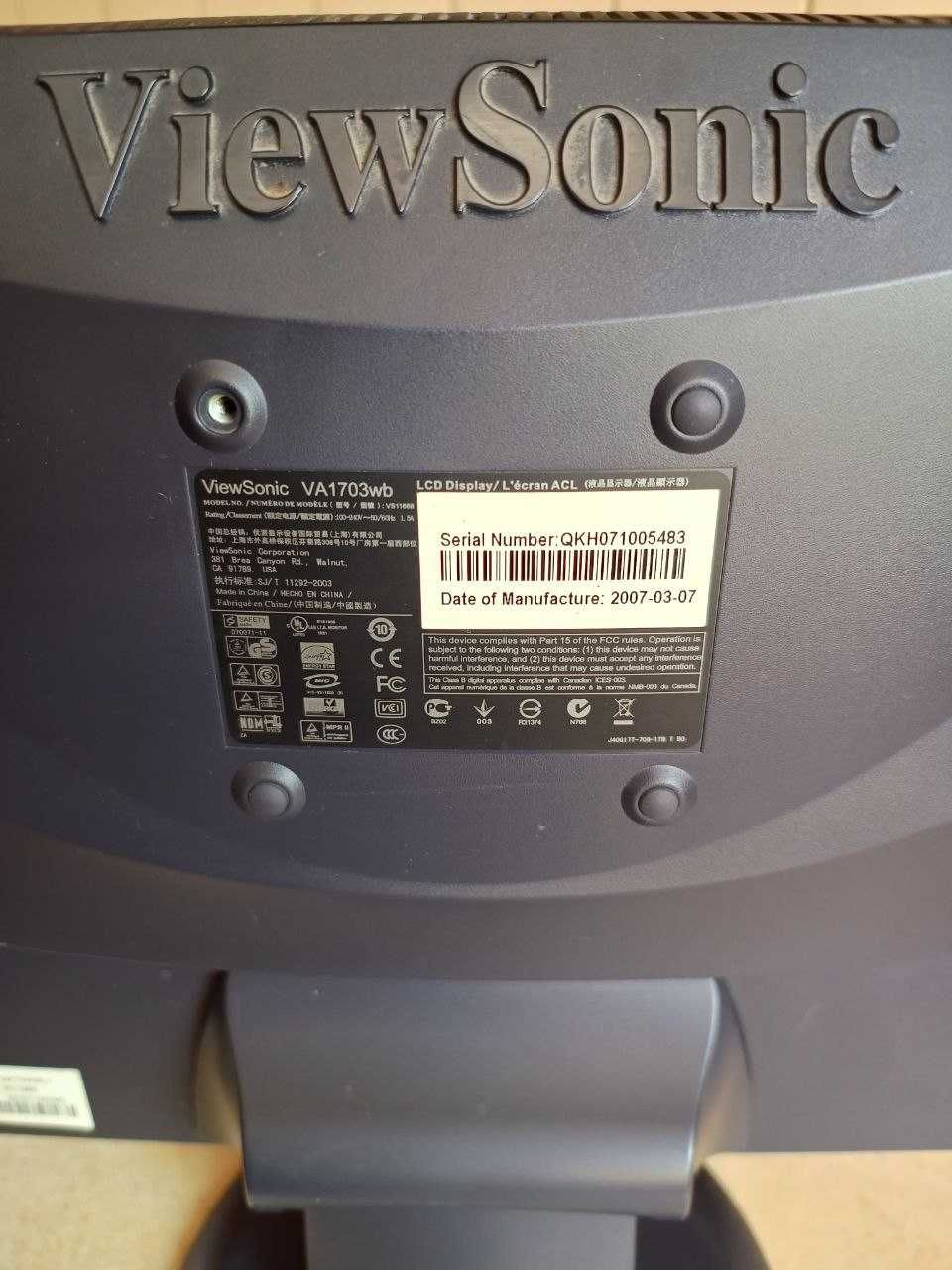 Монитор, ViewSonic, БУ