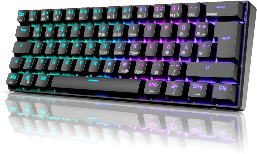 ROYAL KLUDGE RK61 RGB 60% mechaniczna klawiatura do gier DE