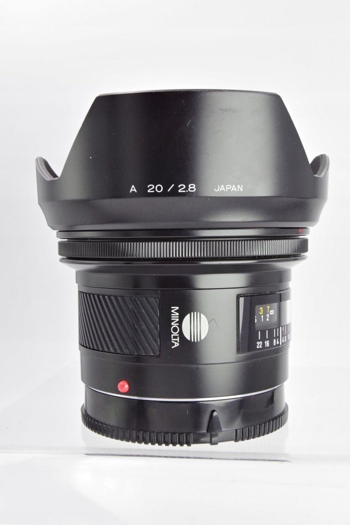 Obiektyw Minolta Sony A AF 20mm f2.8 +filtr i pokrowiec
