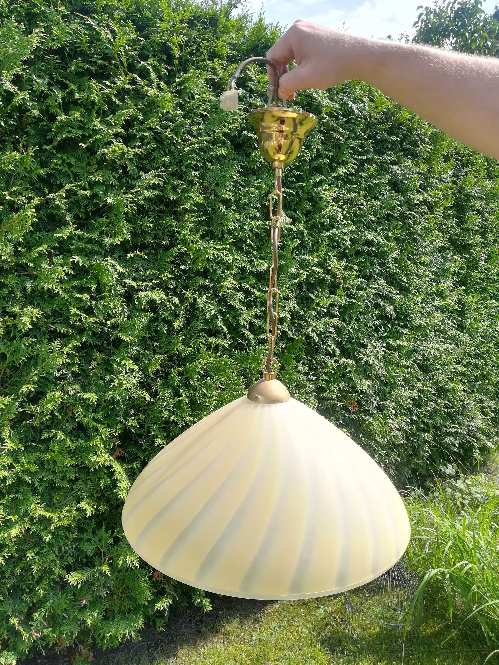 Retro lampa wisząca ze szklanym kloszem E14