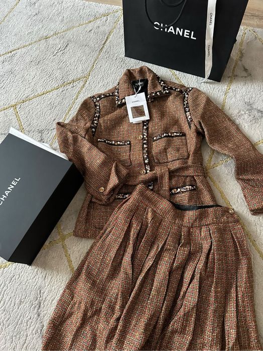 Chanel komplet dzianina must have od reki must have