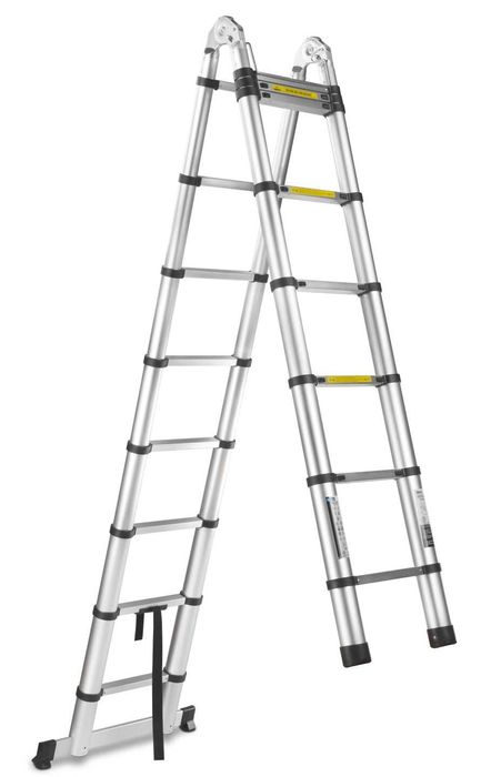 Алюмінієва телескопічна драбина 5м 150кг G02449 лестница, стремянка