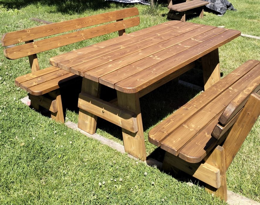 Meble ogrodowe świerkowe(2m.imp.gratis)