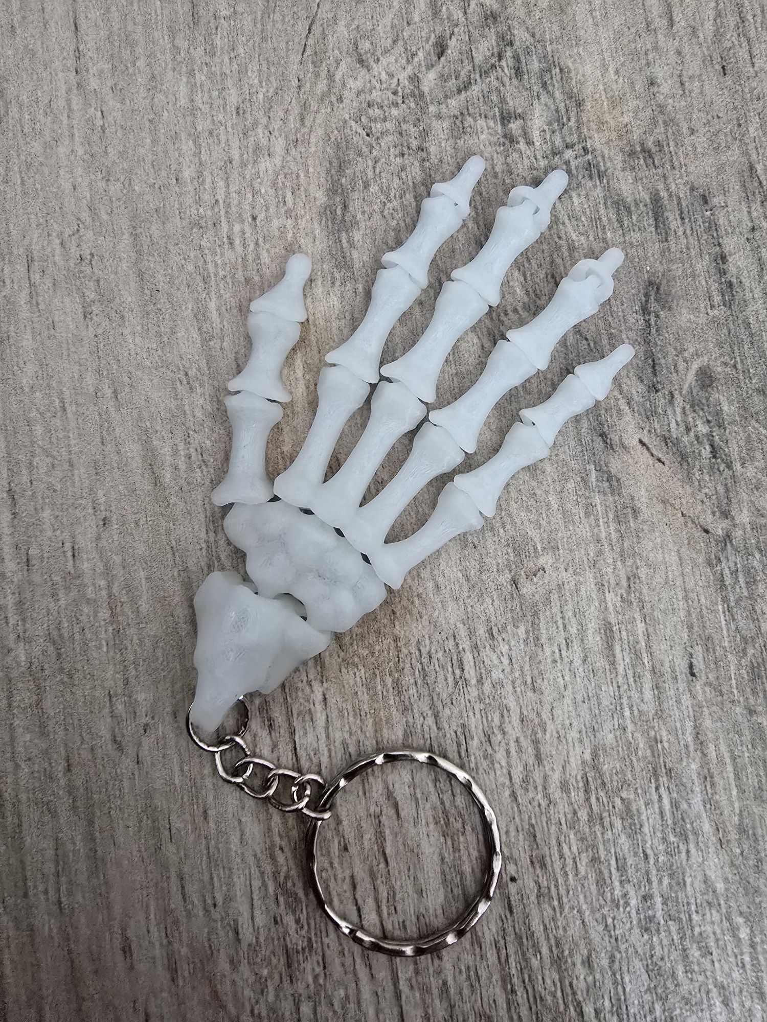 Świecący brelok szkieletowa dłoń - Druk 3D Keychain Fidget mixGadzet