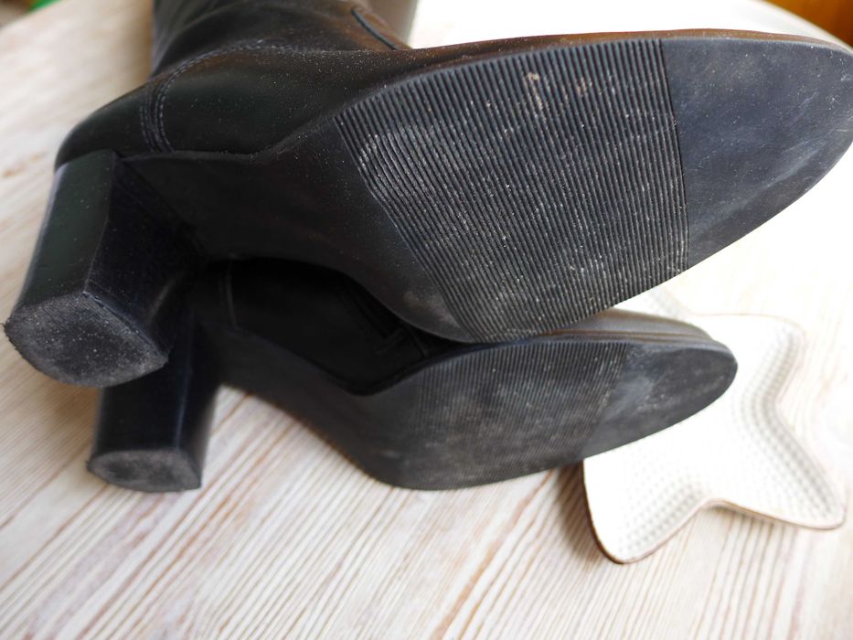 Francuski Szyk Daniel Hetcher eleganckie paryskie kozaki 39 skórzane