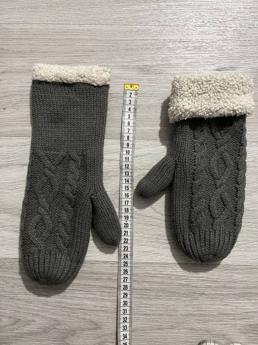 Szare damskie rękawiczki
