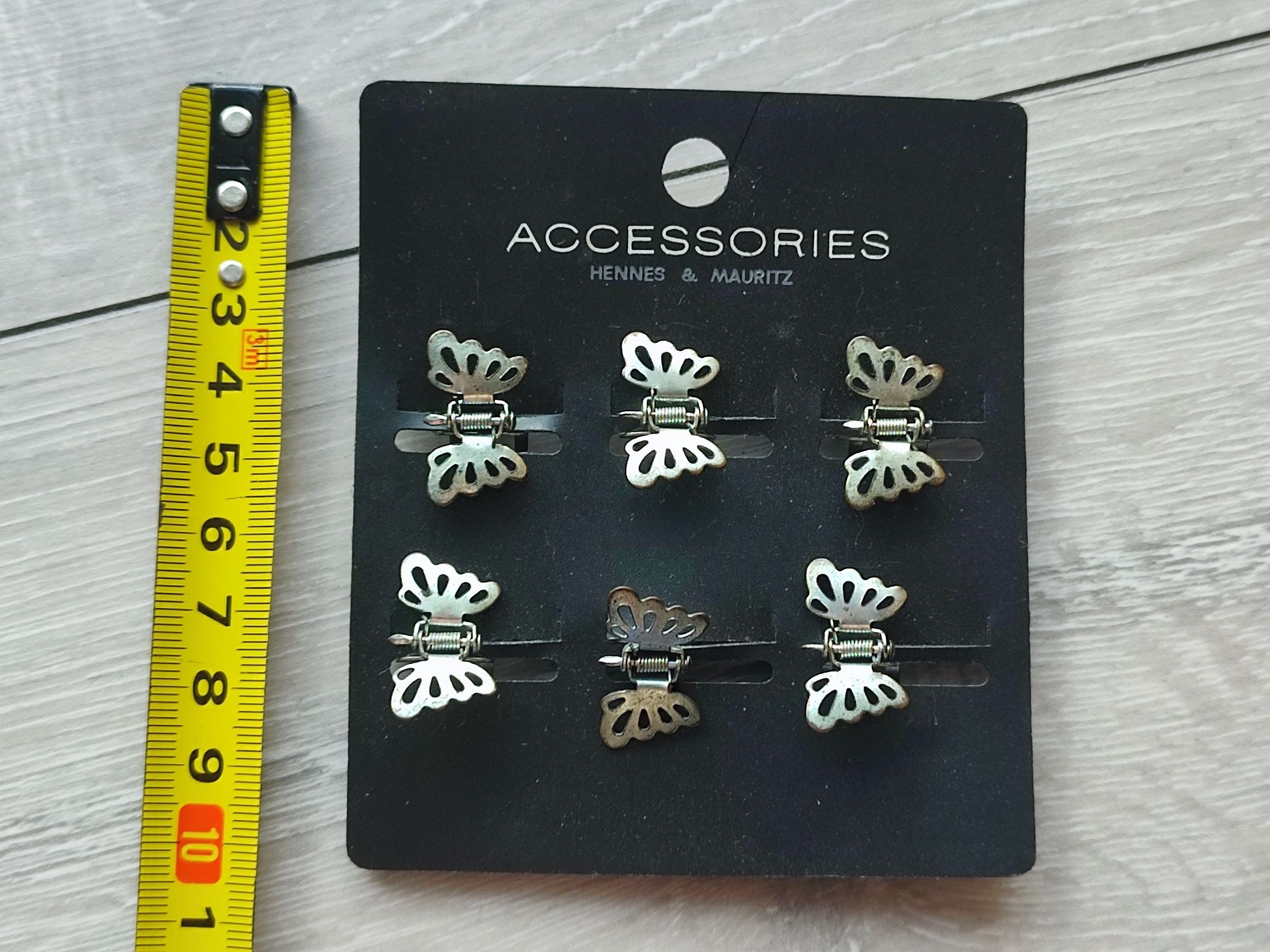 Nowe spinki do włosów motylki accessories H&M goblincore