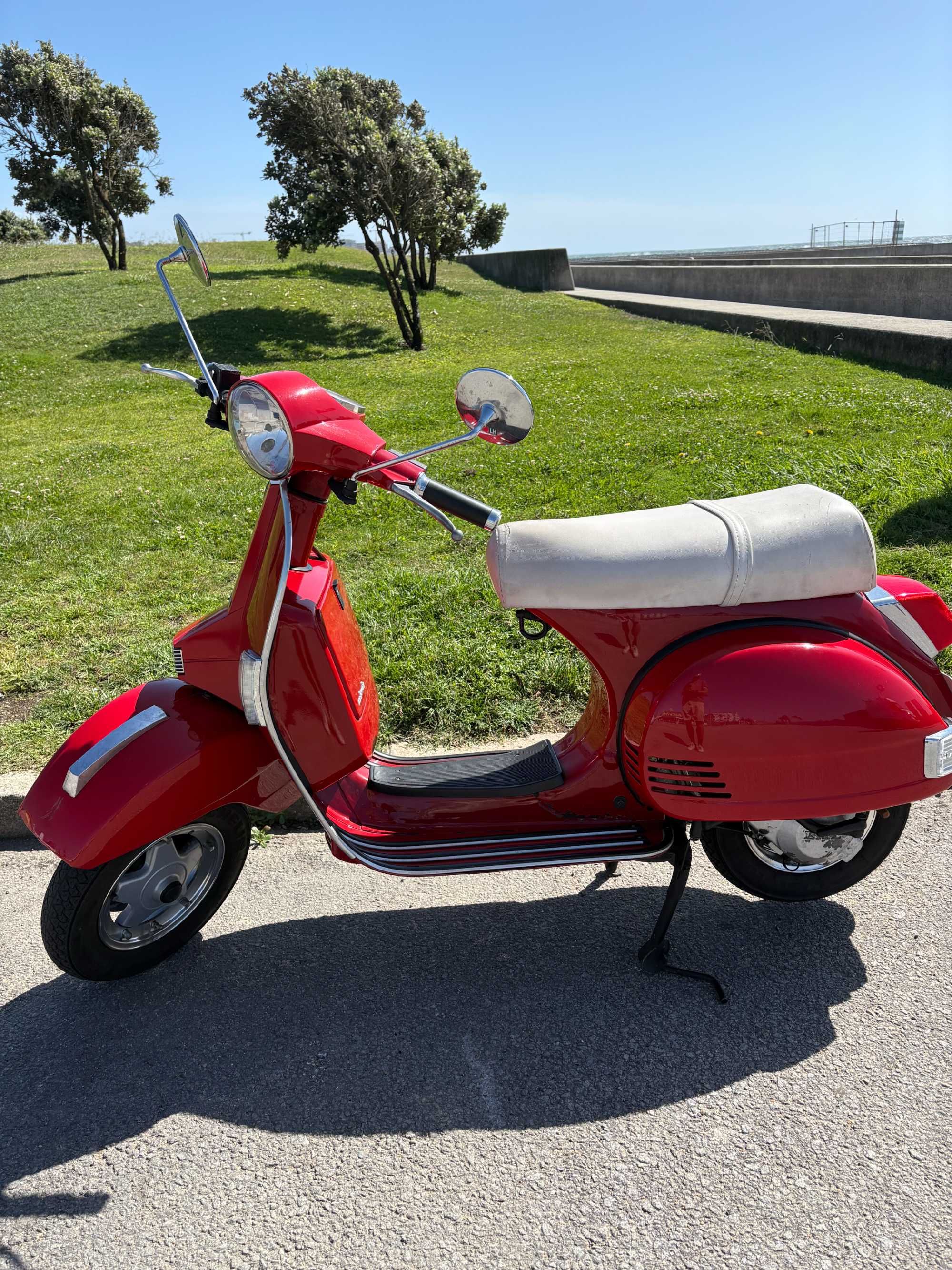 LML Star 125cc vermelha e branca | Revisão feita e jantes tubeless