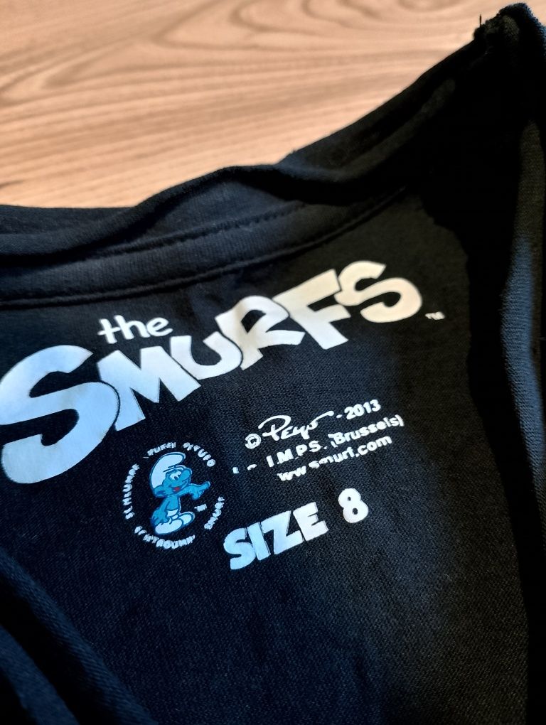 Czarny Damski Podkoszulek Tank Top Smerfy The Smurfs Gargamel