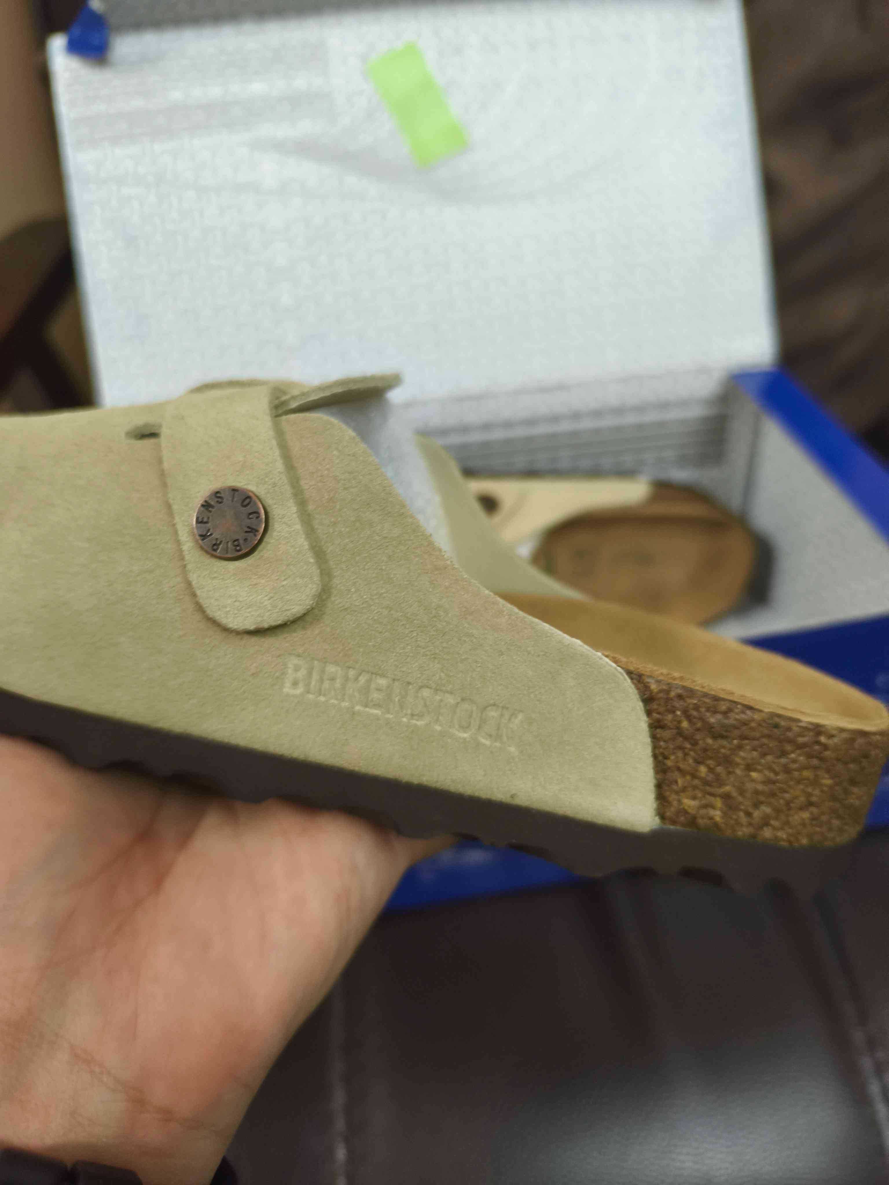 Birkenstock, beżowe kapcie damskie, rozmiar 37