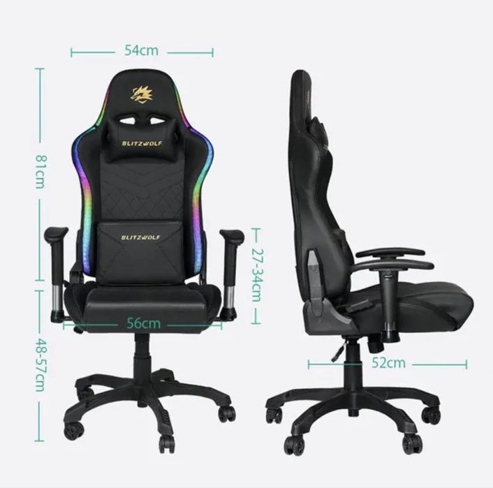 Cadeira Gaming BlitzWolf BW-GC8 RGB