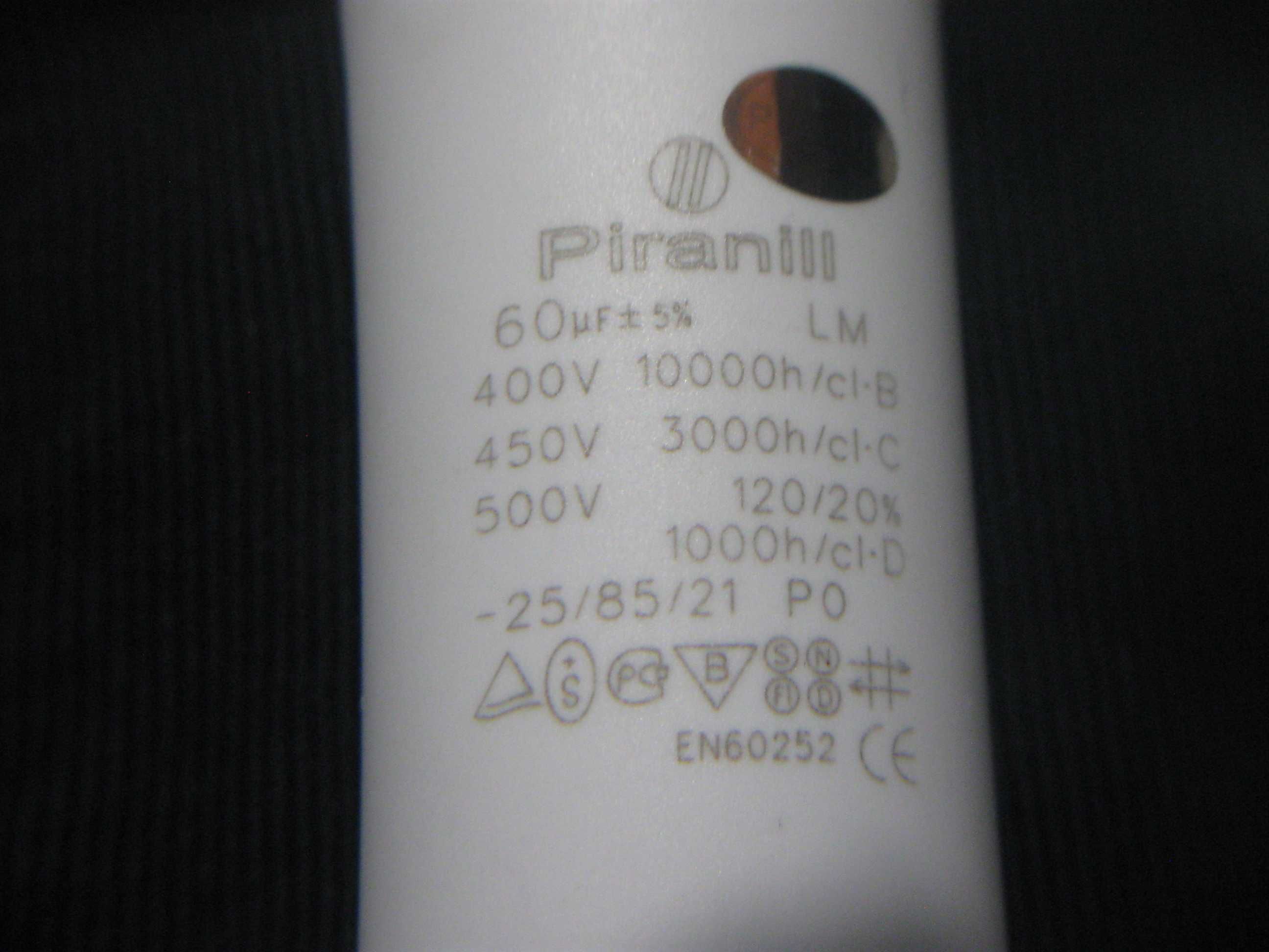 Пусковий конденсатор 60 мкф ,PIranILL,новий.