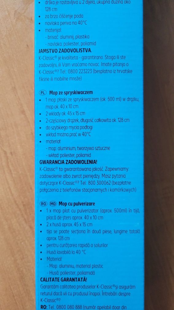 !NOWY! Mop ze spryskiwaczem