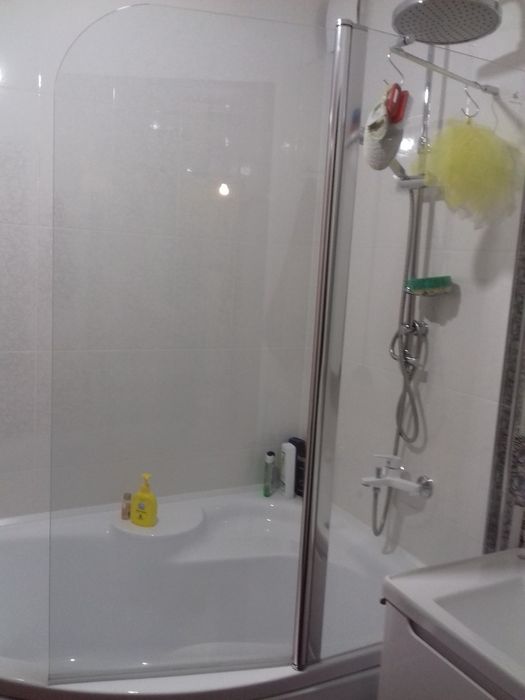 Шторка для ванни Koller Pool QP95 двоелементна 1150x1400 chrome/clear