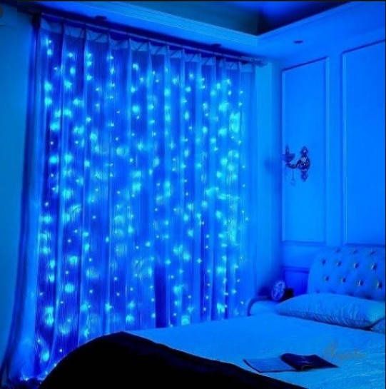 Гірлянда штора Водоспад 480 led 3.0х2.50м Синя