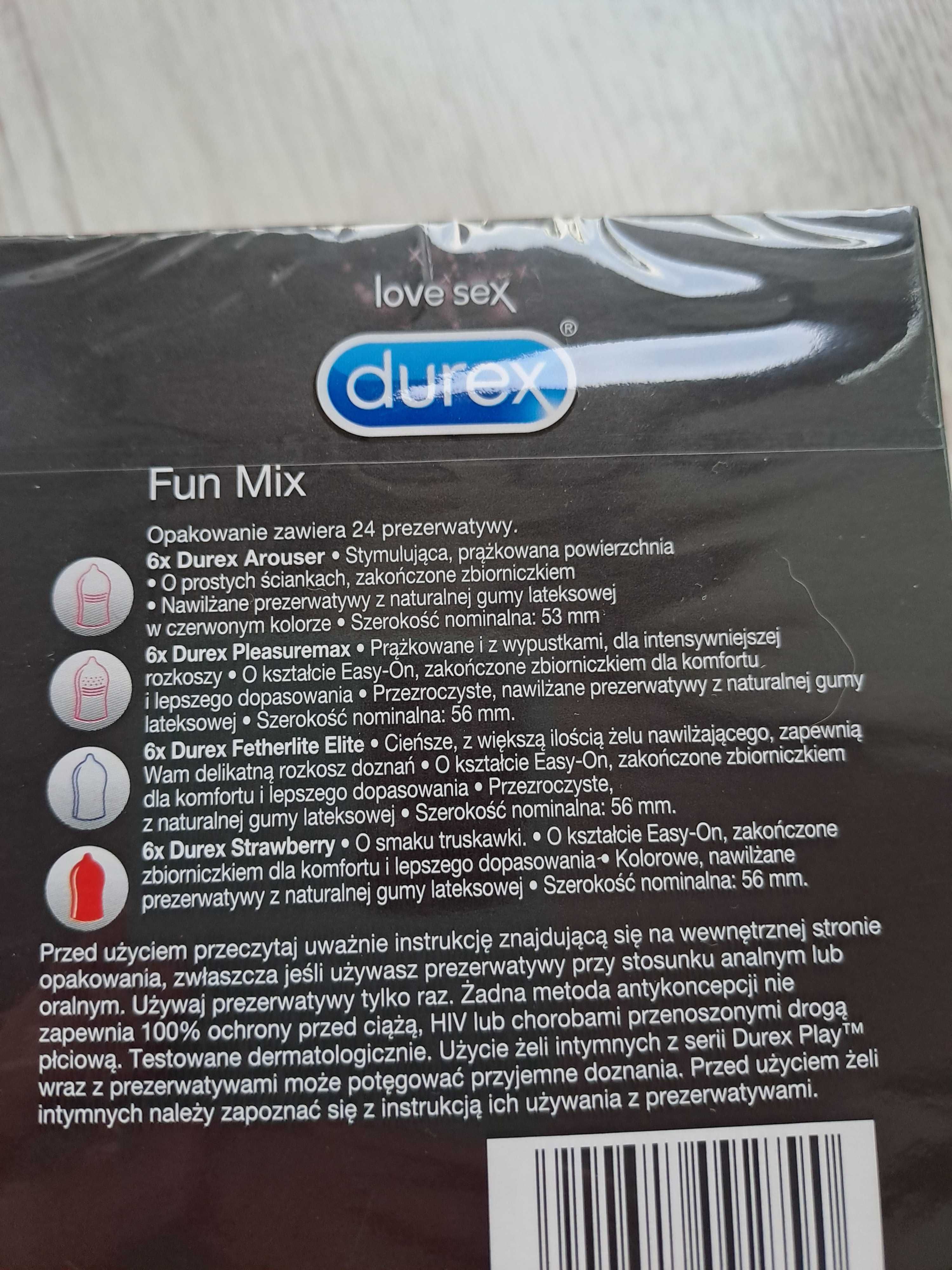 Durex Fun mix 24 sztuki