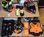 Equipamento motocross alpinestars junior